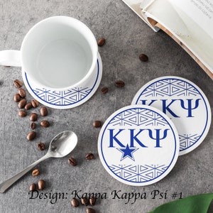 Kappa Kappa Psi Round Coasters (Set of 4 coasters)