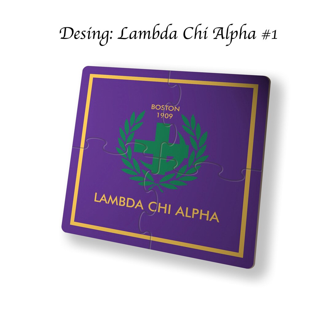 Lambda Chi Alpha Getränke Puzzle Untersetzer Square 4er Set - Etsy ...