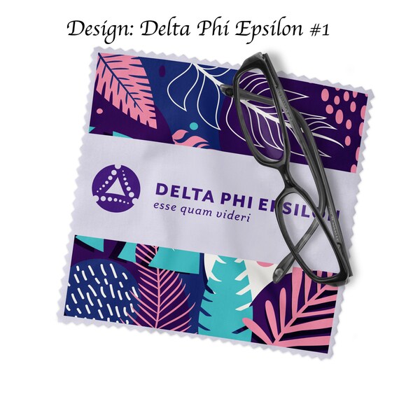 Delta Phi Epsilon Plush Retro Beach Towel – Extra Large Microfiber Sorority Towel - View #9