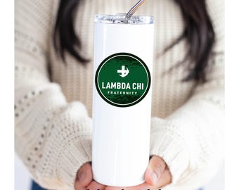 Lambda Chi Alpha Stainless Steel Skinny Tumbler 20 OZ