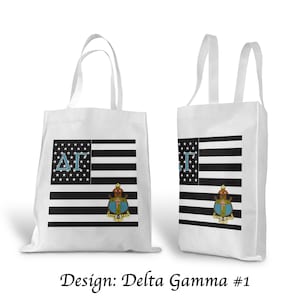 Bolsa de lona Delta Gamma