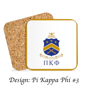 Pi Kappa Phi Beverage Coasters Square (Set of 4)
