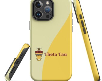 Theta Tau iPhone Case, Official Licensed Greek Matte Protective Phone Cover, Gift for Brother