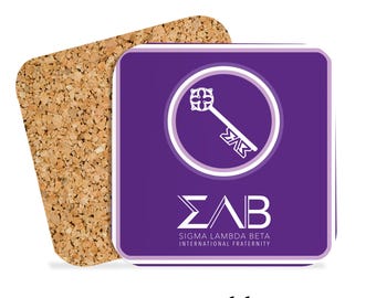 Sigma Lambda Beta Beverage Coasters Square (Set of 4)