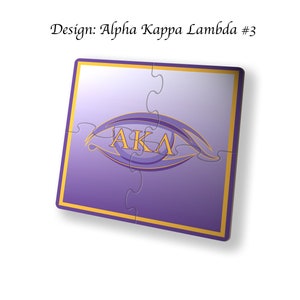 Alpha Kappa Lambda Beverage Jigsaw Puzzle Coasters Square (Set of 4) Alpha Kappa Lambda#3