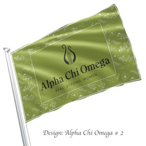 Alpha Chi Omega Officially Licensed Flag Banner - Etsy