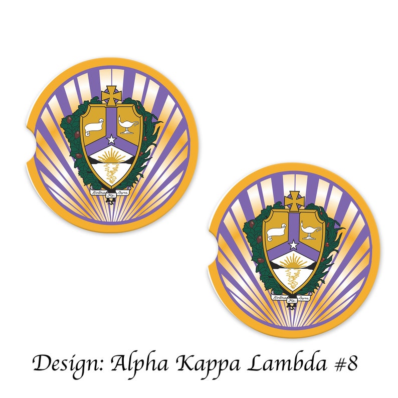 Alpha Kappa Lambda Car Cup Holder Coasters Sandstone (set of 2) - Etsy