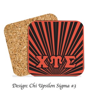Chi Upsilon Sigma Getränkeuntersetzer Square (4er Set)