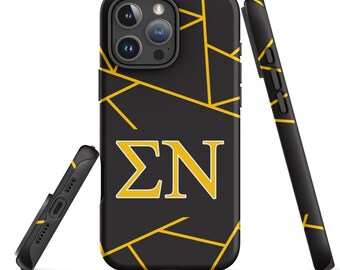 Sigma Nu Fraternity iPhone Case, Official Licensed Greek Matte Protective Phone Cover, Gift for Brother