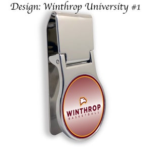 Winthrop Unversity Money Clip Round