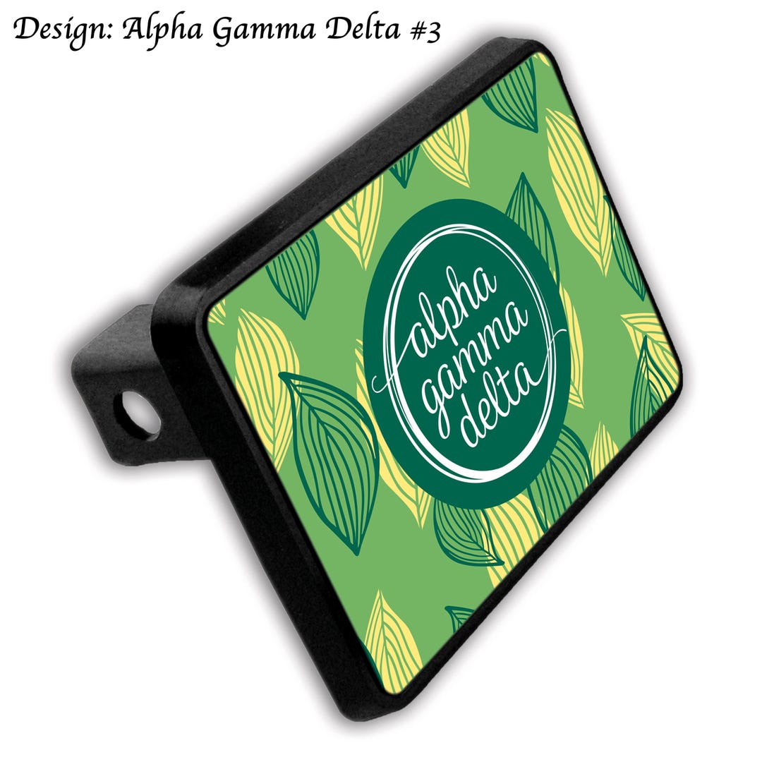 Alpha Gamma Delta Hitch Cover - Etsy