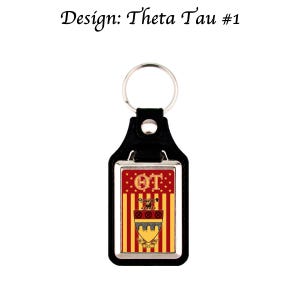 Theta Tau Keychain Key Chain Keyring