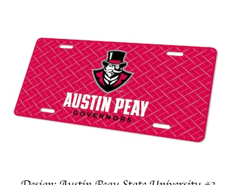 Austin Peay State University Decorative Aluminum License Plate