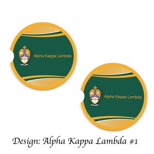 Alpha Kappa Lambda Car Cup Holder Coasters Sandstone (set of 2) - Etsy
