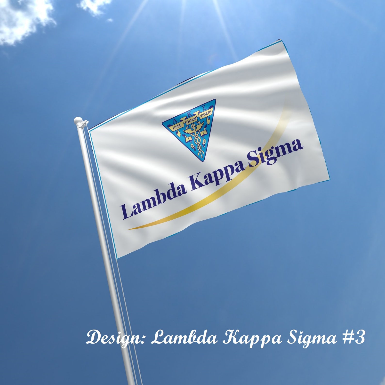 Lambda Kappa Sigma Officially Licensed Flag Banner Etsy
