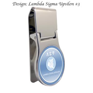Lambda Sigma Upsilon geldclip rond
