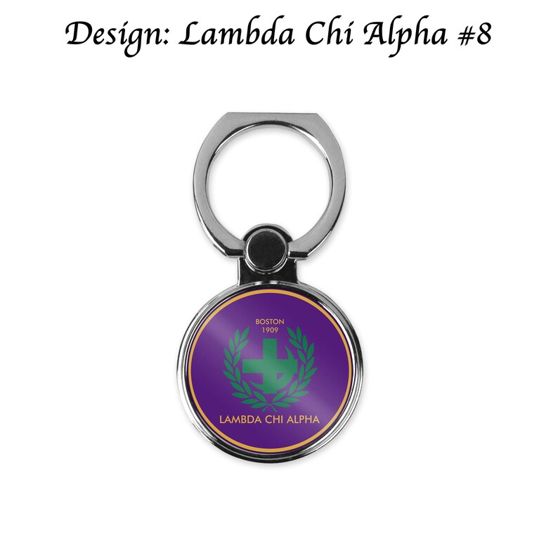Lambda Chi Alpha Ring Stand Phone Holder (Round) Lambda Chi Alpha 8