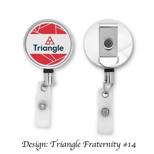 Triangle Retractable ID Badge Reel Holder