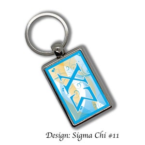 Sigma Chi Key Chain Metallic