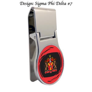 Sigma Phi Delta Money Clip Round