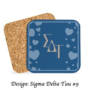 Sigma Delta Tau Beverage Coasters Square (Set of 4)