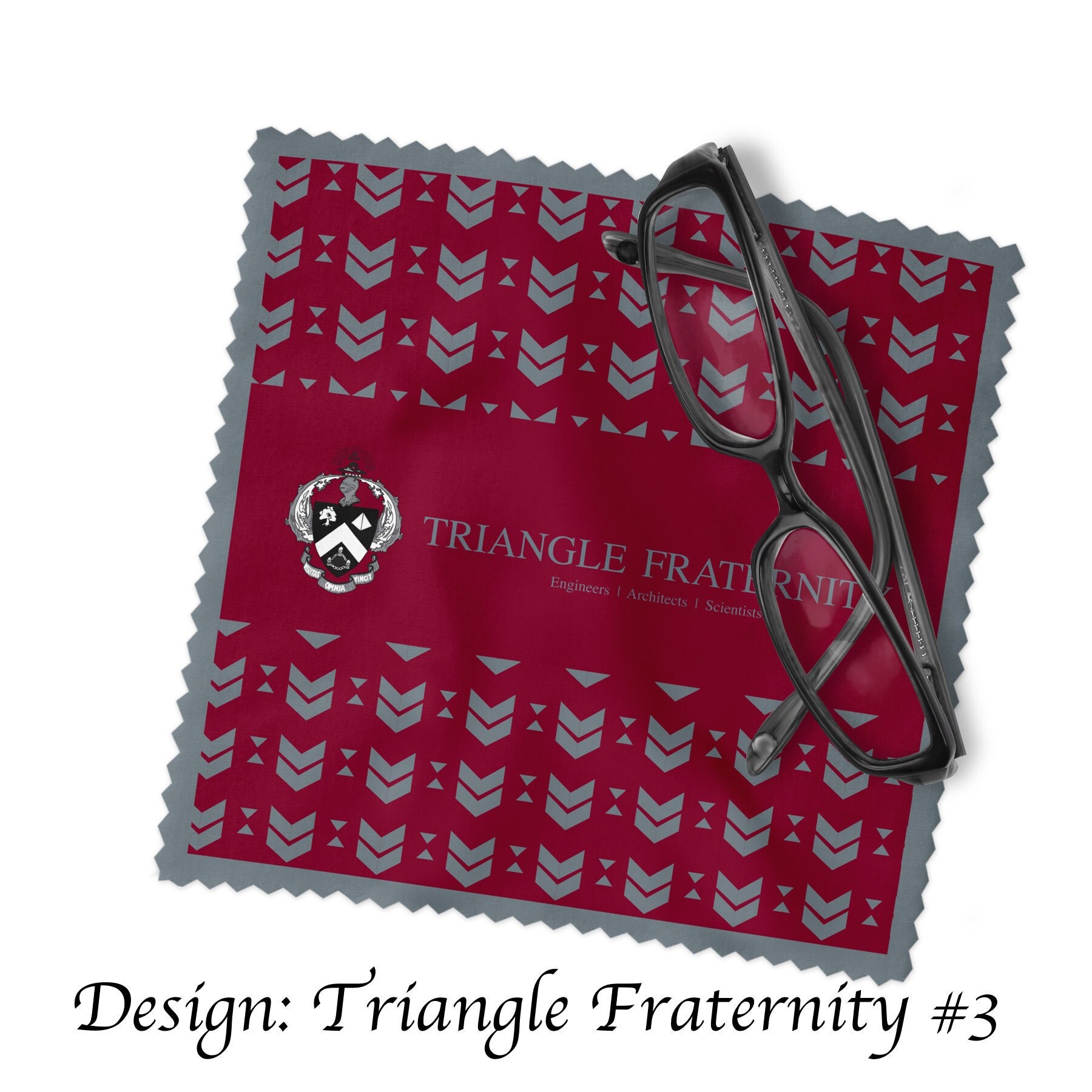 Triangle Fraternity Eyeglass Cleaner & Microfiber Cleaning Cloth