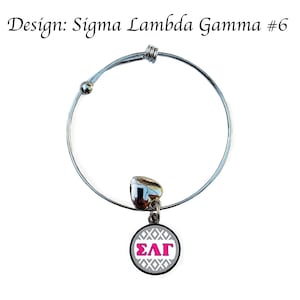 Sigma Lambda Gamma Round Adjustable Bracelet