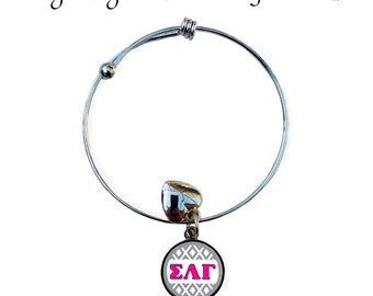 Sigma Lambda Gamma Okrągła Regulowana Bransoletka
