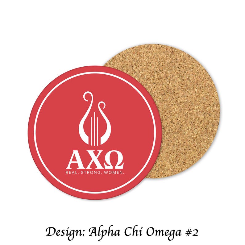 GreekLife.Store Alpha Chi Omega Coasters