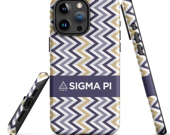 Sigma Pi Fraternity iPhone Case, Official Licensed Greek Matte Protective Phone Cover, Gift for Brother