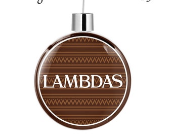 Lambda Theta Phi rond plat ornament