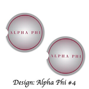 Alpha Phi Auto Getränkehalter Untersetzer Sandstein (2er Set)