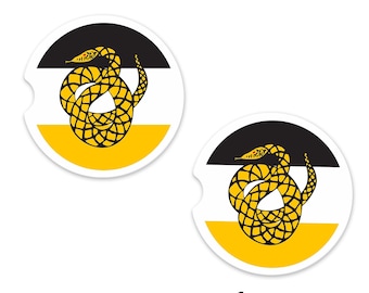 Sigma Nu Car Cup Holder Coasters Sandstone (Set of 2)