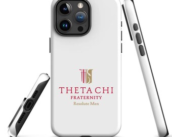 Theta Chi Fraternity iPhone Case, Official Licensed Greek Matte Protective Phone Cover, Gift for Brother
