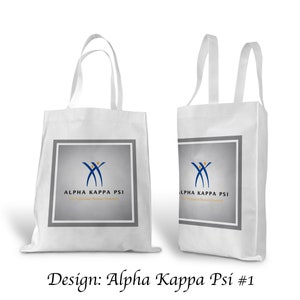Alpha Kappa Psi Canvas Tote Bag