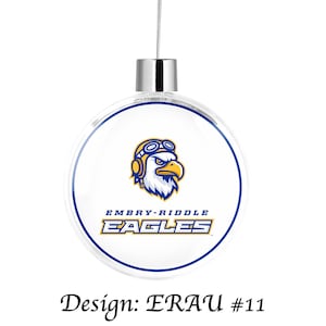 Embry-Riddle Aeronautical University Round Flat Ornament