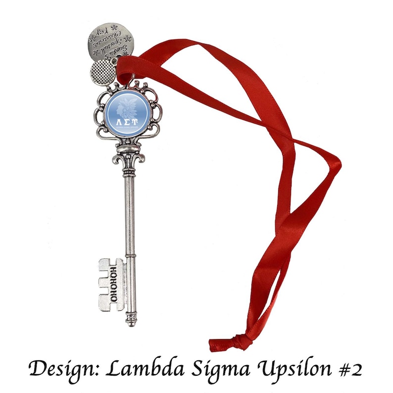 Lambda Sigma Upsilon Christmas Ornament Santa Magic Key LambdaSigmaUpsilon#2