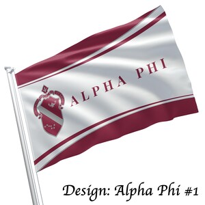 Alpha Phi offiziell lizenziertes Flaggenbanner