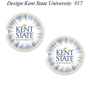 Kent State University Car Cup Holder Coasters Sandstone (Set of 2)