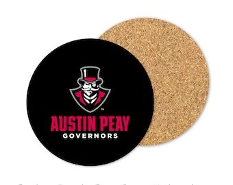Austin Peay State University Round Coasters (Set of 4 coasters)