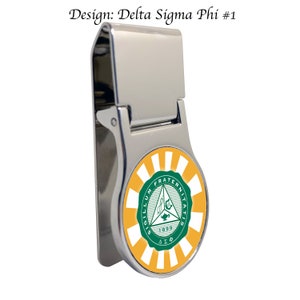 Delta Sigma Phi Money Clip Round