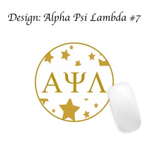 Alpha Psi Lambda Mousepad Round Alpha Psi Lambda #7