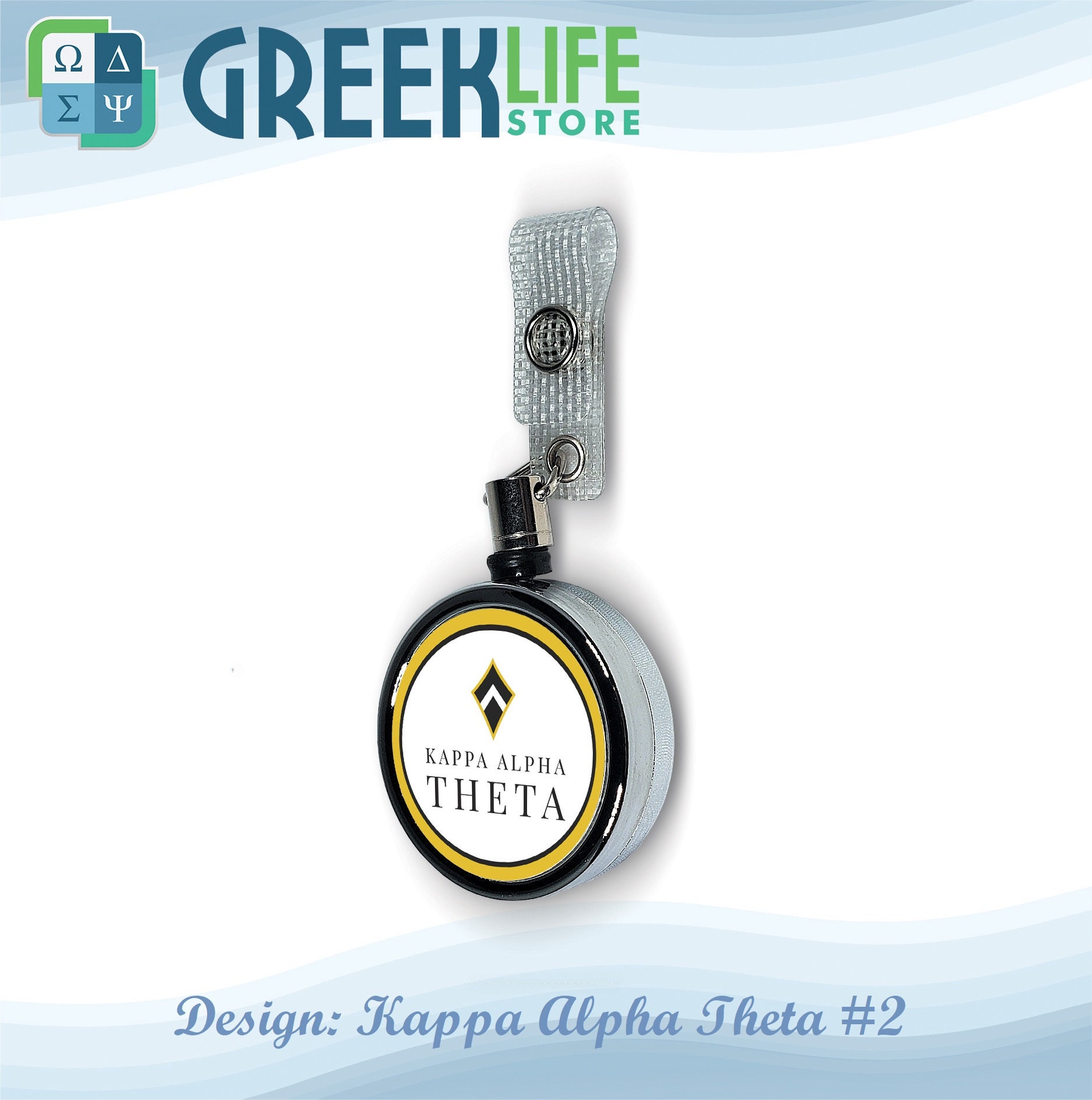 Alpha Kappa Lambda Retractable ID Badge Reel Holder -  Australia
