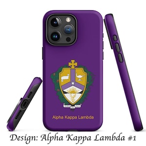 Alpha Kappa Lambda Fraternity iPhone Case, Official Licensed Greek Matte Protective Phone Cover, Gift for Brother