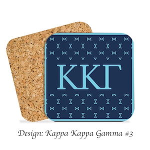 Kappa Kappa Gamma Beverage Coasters Square (Set of 4)