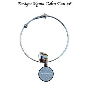 Sigma Delta Tau Round Adjustable Bracelet