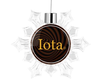 Iota Phi Theta Schneeflocke Runde Verzierung