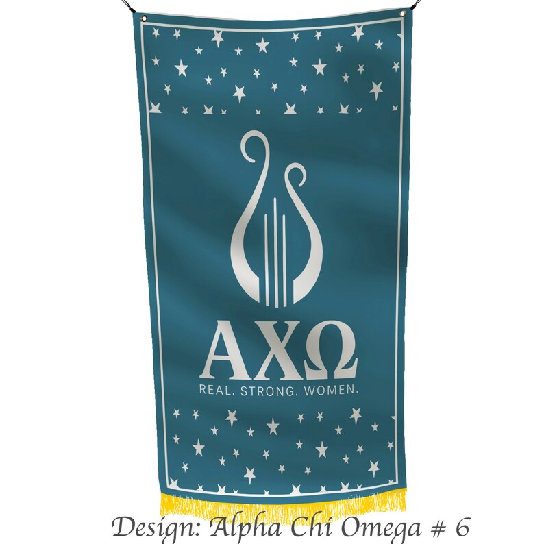 Alpha Chi Omega Officially Licensed Flag Banner - Etsy