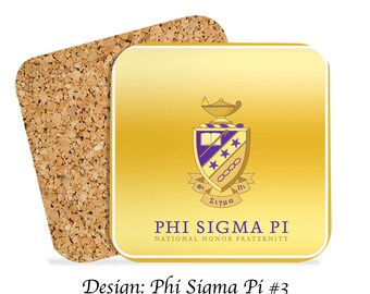 Phi Sigma Pi Beverage Coasters Square (Set of 4)