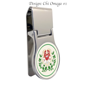 Chi Omega Money Clip Round